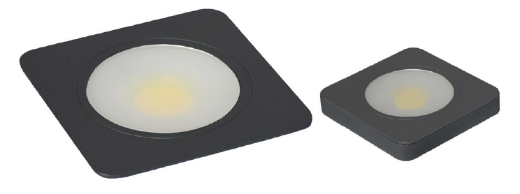 24V Square Matt Black Imperia Downlight